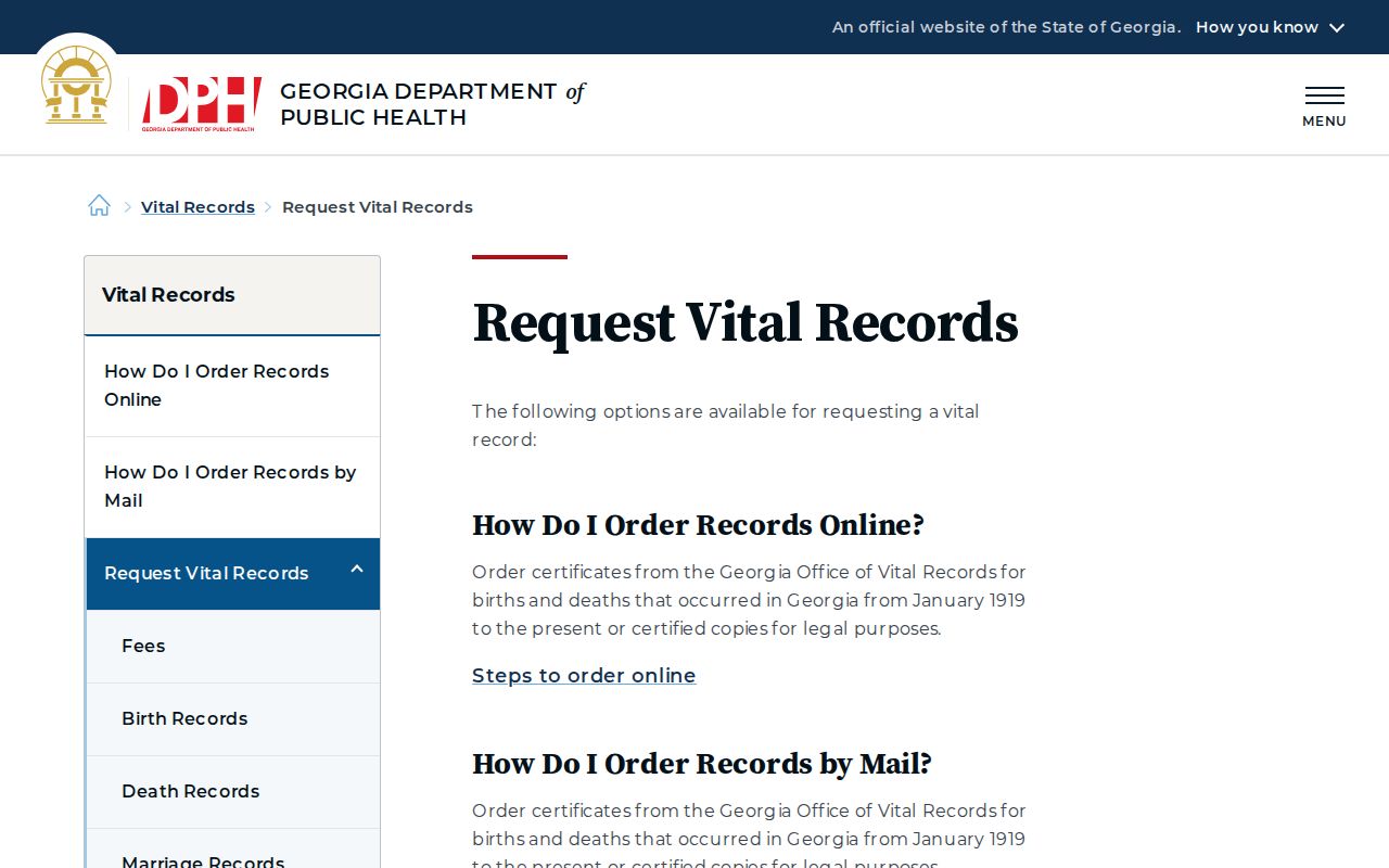 Macon people search through Georgia vital record requests