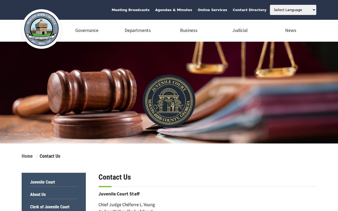 Macon people directories on the Macon-Bibb contact page